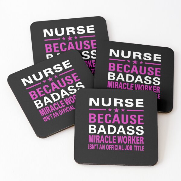 Item preview, Awesome Nurse Badass Miracle Worker Design designed and sold by Inspired-Tech.