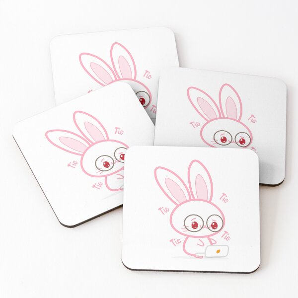 Item preview, Studious Bunny Rabbit Typing On Computer designed and sold by CreativeCranium.