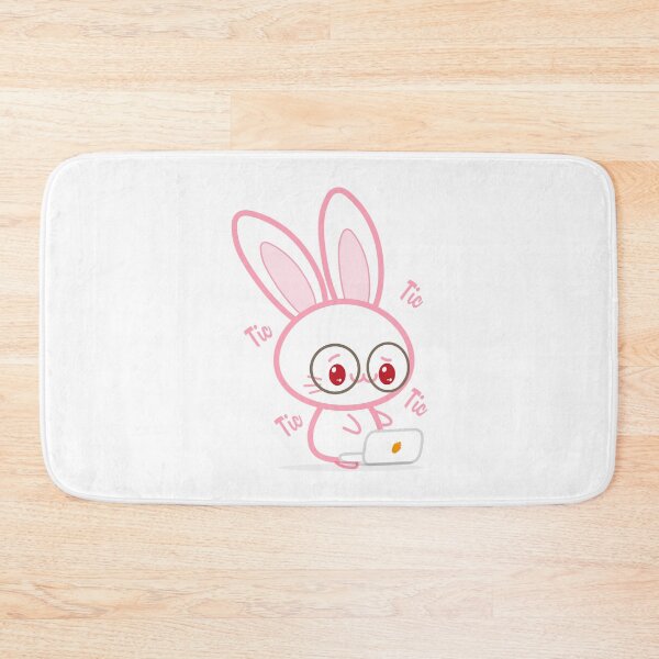 Item preview, Studious Bunny Rabbit Typing On Computer designed and sold by CreativeCranium.