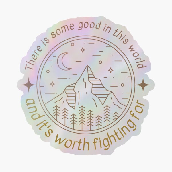 Item preview, There is Some Good in This World - Mountain Landscape - Fantasy designed and sold by Fenay Designs.
