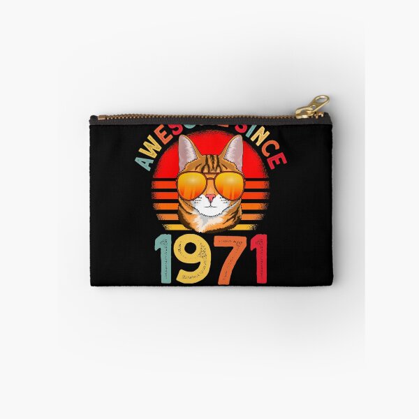 Item preview, Awesome since 1971 Cat vintage 51st birthday designed and sold by Ibu83.