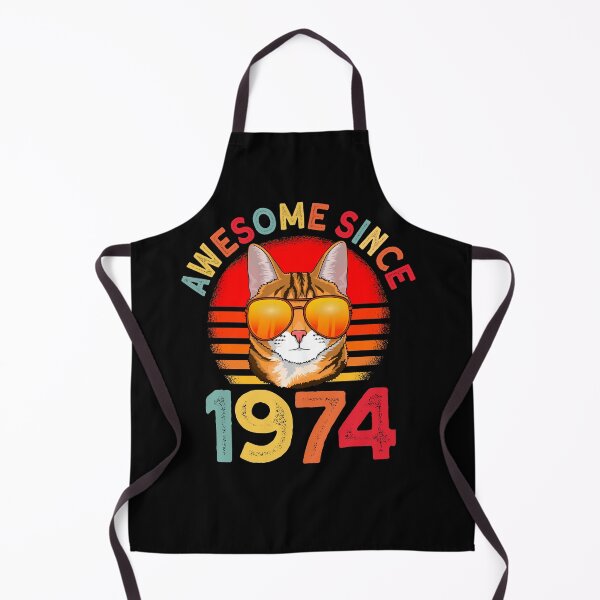 Item preview, Awesome since 1974 Cat vintage 48th Birthday designed and sold by Ibu83.