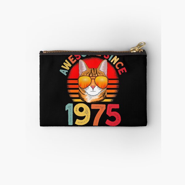 Item preview, Awesome since 1975 Cat vintage 47th Birthday designed and sold by Ibu83.