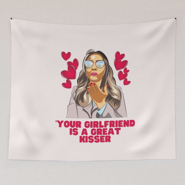 Item preview, your girlfriend is a great kisser t-shirts designed and sold by BLUE  bubble.