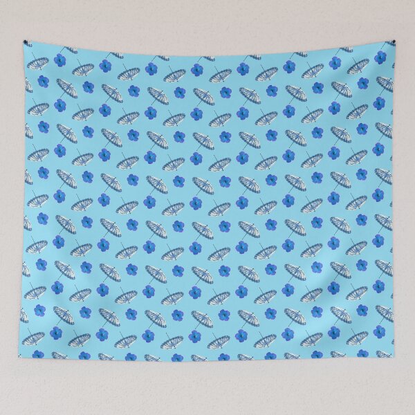 Item preview, Summer breeze umbrella and flowers pattern photo collage designed and sold by kikidu21.