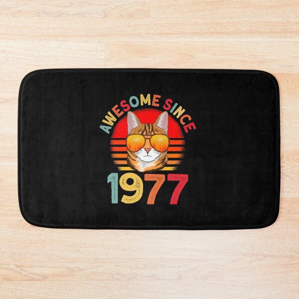 Item preview, Awesome since 1977 Cat vintage 45th Birthday designed and sold by Ibu83.