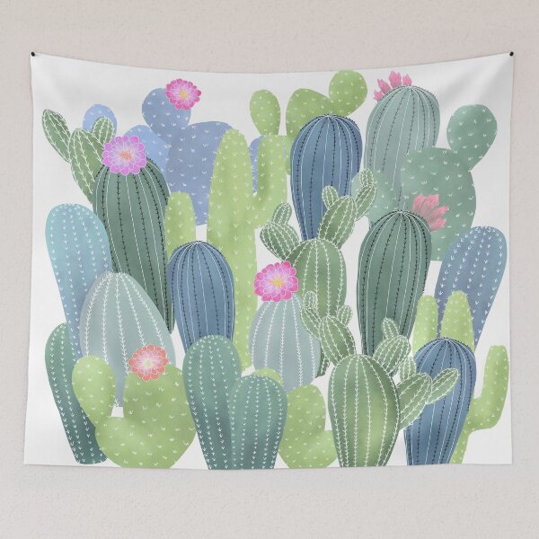 Item preview, Cacti Love / Watercolor Cactus Pattern designed and sold by MartaOlgaKlara.