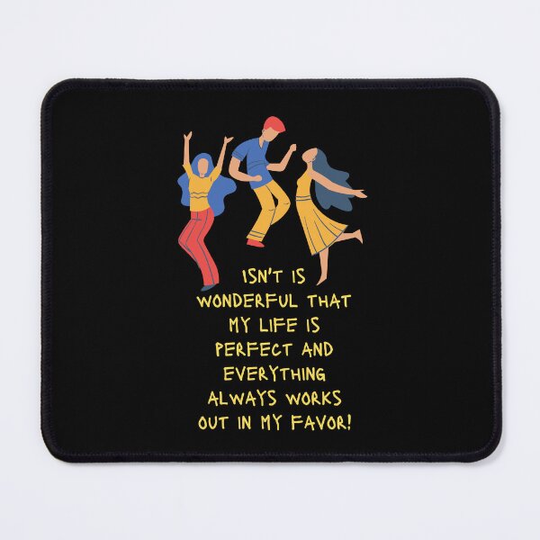 Item preview, Isn't it Wonderful slogan on black designed and sold by PalomaHealing24.