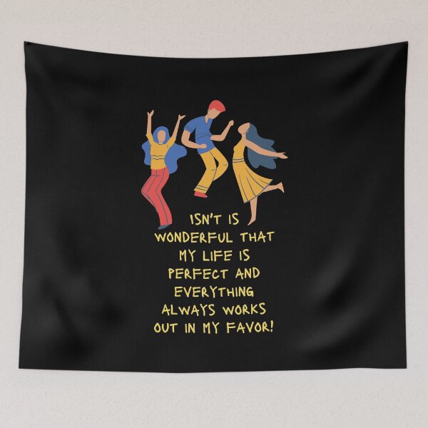 Item preview, Isn't it Wonderful slogan on black designed and sold by PalomaHealing24.