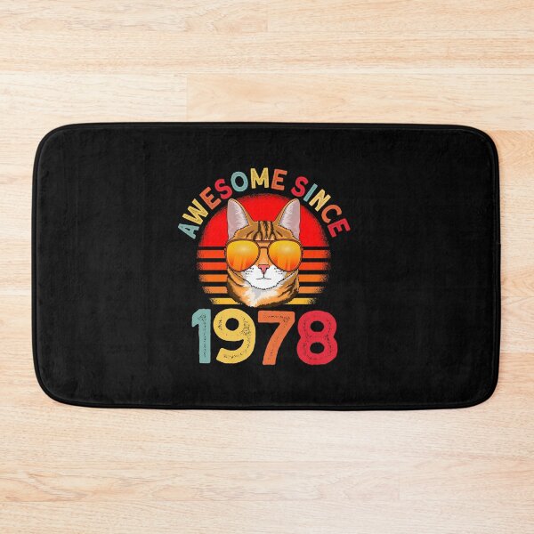 Item preview, Awesome since 1978 Cat vintage 44th Birthday designed and sold by Ibu83.