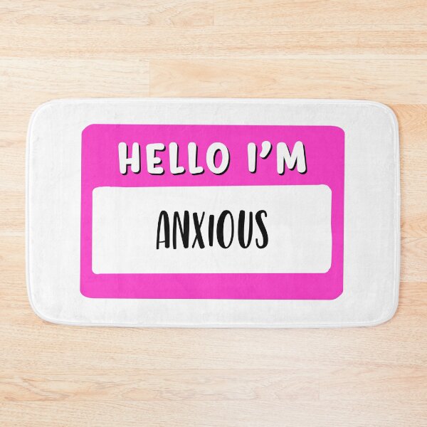 Item preview, hello im anxious Social Anxiety Pink designed and sold by mariahmoniquedesign.