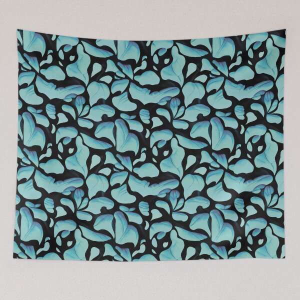 Item preview, Repeat Pattern | Blue Flying Petals designed and sold by TMBTM.