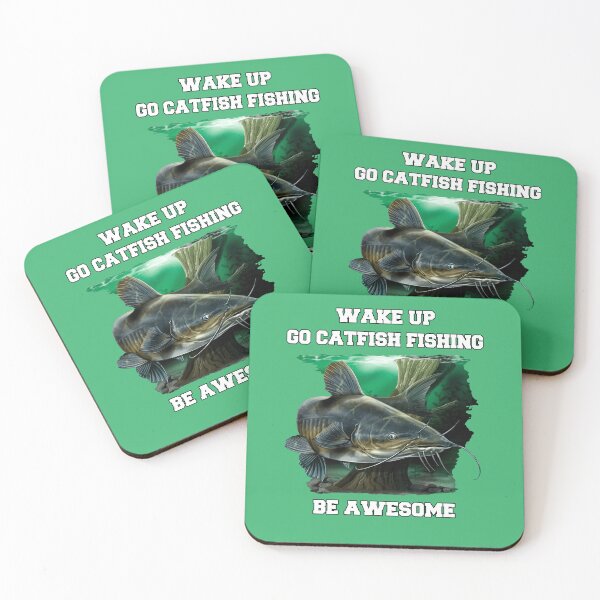 Item preview, Catfish Funny Gift Wake Up Go Catfish Fishing Be Awesome designed and sold by fantasticdesign.