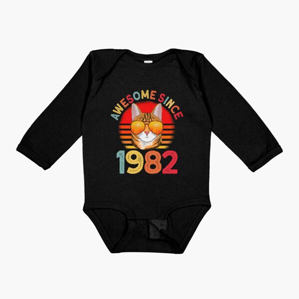 Item preview, Awesome since 1982 Cat vintage 40th Birthday designed and sold by Ibu83.
