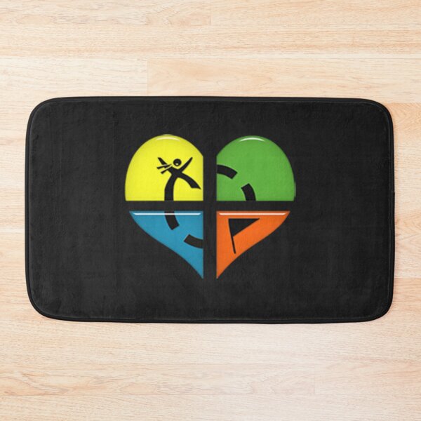 Item preview, I love geocaching heart logo pattern designed and sold by portrait4you.