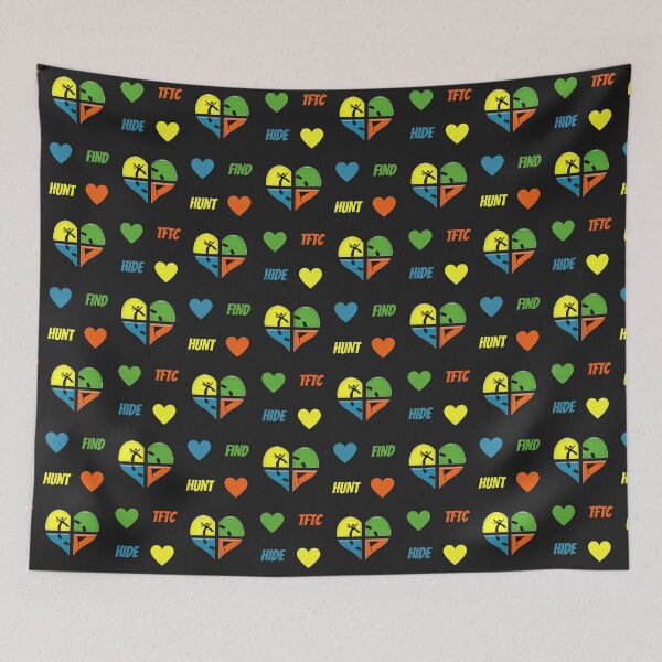 Item preview, I love geocaching heart logo pattern designed and sold by portrait4you.