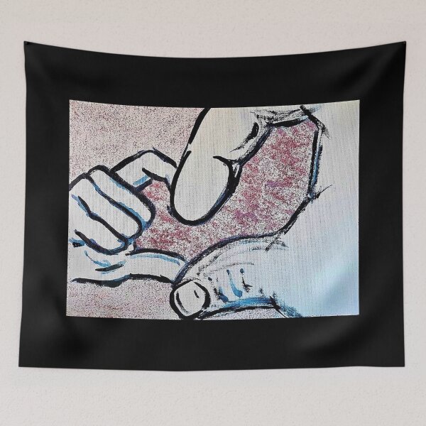 Item preview, Heart Hand Friends Paint designed and sold by craftsbydaphy.
