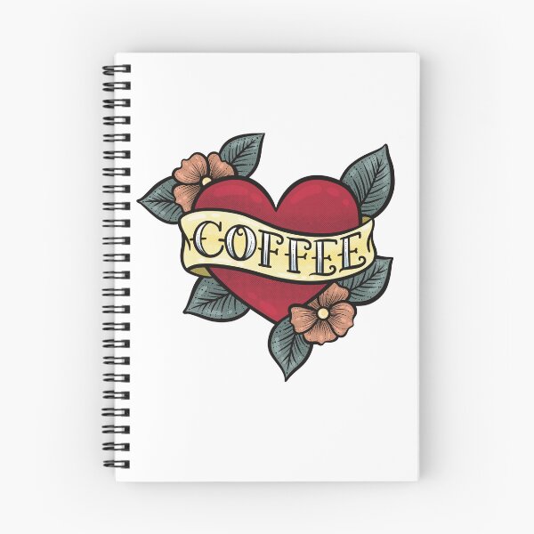 Item preview, Coffee Tattoo Heart designed and sold by WORMWOODstudio.