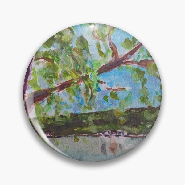 Item preview, Willows on Cayuga Lake designed and sold by Anna Effenberger Art.