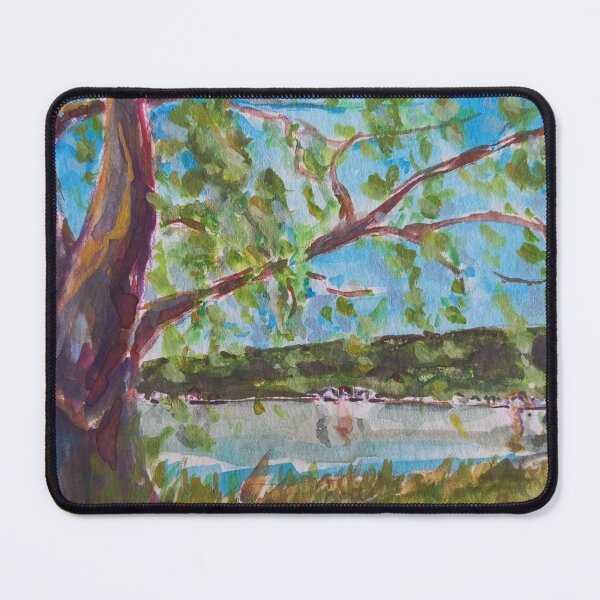Item preview, Willows on Cayuga Lake designed and sold by Anna Effenberger Art.