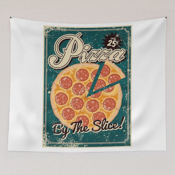 Item preview, Retro pepperoni pizza advertisement designed and sold by williefosterr.