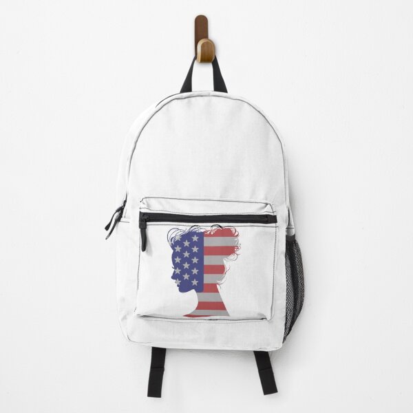 Item preview, Amerca US Flag On Beauty Girl Head designed and sold by MiarCo.