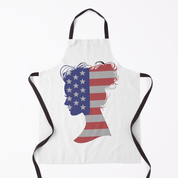 Item preview, Amerca US Flag On Beauty Girl Head designed and sold by MiarCo.