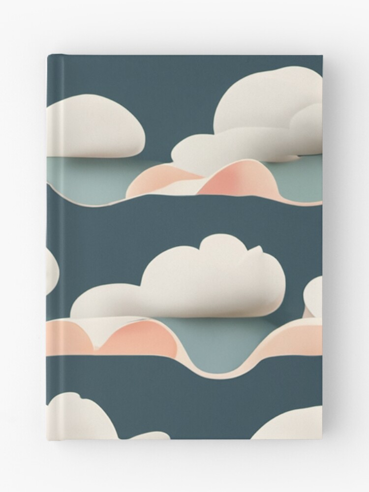 Thumbnail 1 of 3, Journal, Clouds pattern designed and sold by boldcloud.