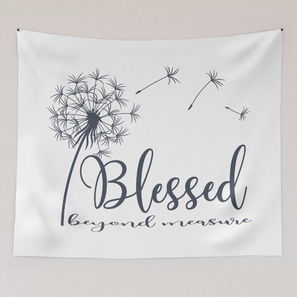 Item preview, Blessed Beyond Measure Dandelion Christian Shirt New Testament Bible designed and sold by Deep End Design.