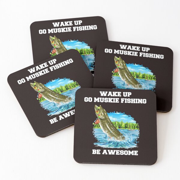 Item preview, Muskie Fisherman Gifts Wake Up Go Muskie Fishing Be Awesome designed and sold by fantasticdesign.