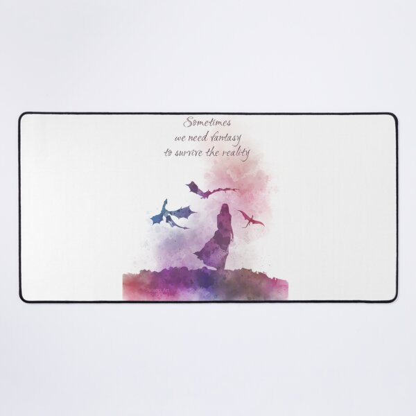 Item preview, "Sometimes we need fantasy to survive the reality" Dragon Fantasy Art#Quotes designed and sold by ArtFantasyGames.
