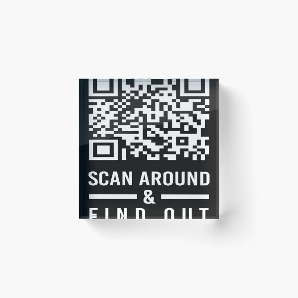 Item preview, Rick Roll QR code Scan Around & Find Out Black designed and sold by raecashaeba675.