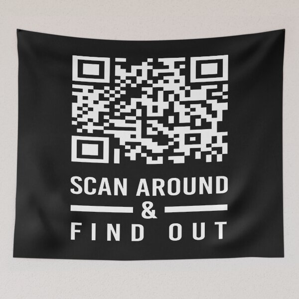 Item preview, Rick Roll QR code Scan Around & Find Out Black designed and sold by raecashaeba675.