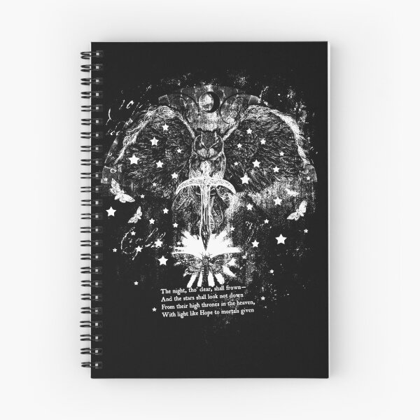 Item preview, Owl 'Mortals Light' Edgar Allen Poe Gothic Style Illustration designed and sold by Kim  Fowler.