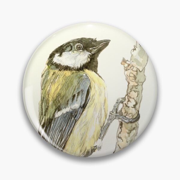Item preview, Blue Tit British Garden Bird Original Painting designed and sold by Cefercom.