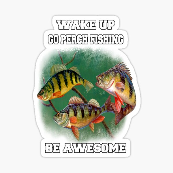 Fishing fishing rod fishing pole perch kayak' Sticker