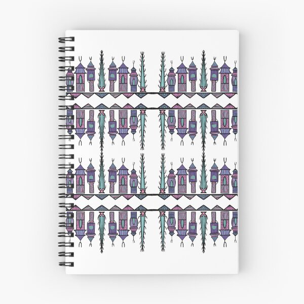 Item preview, European pattern after Albanian embroidery purple green designed and sold by Aisling Tierney.