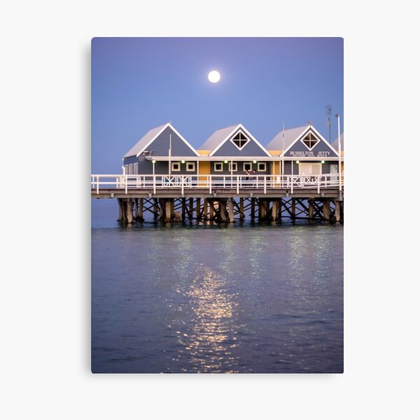 Super moon reflection at Busselton Canvas Print