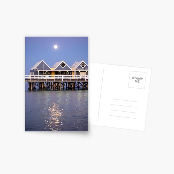 Super moon reflection at Busselton Postcard
