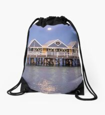 Super moon reflection at Busselton Drawstring Bag