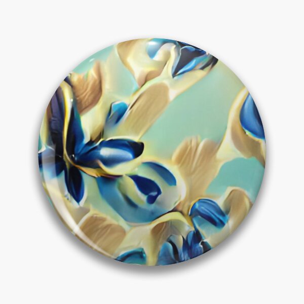 Artikelvorschau, mid-century floral earth tones pastel butterfly original art entworfen und verkauft von Surrealarts727.