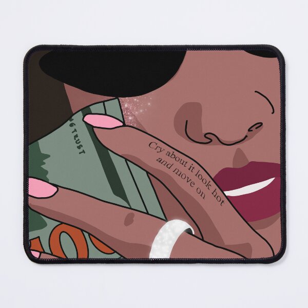 Item preview, Hot girl wiping her tears with money designed and sold by chaycreates.