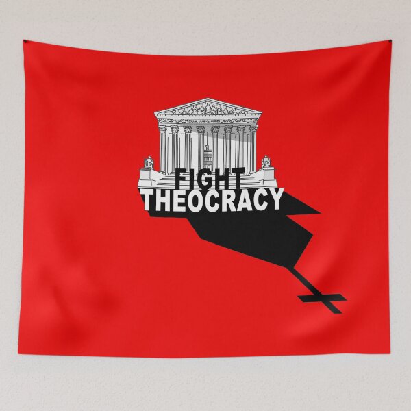 Item preview, Fight Theocracy - Supreme Court Protest designed and sold by shaggylocks.