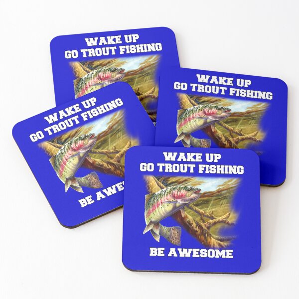 Item preview, Rainbow Trout Fish Wake Up Go Trout Fishing Be Awesome  designed and sold by fantasticdesign.