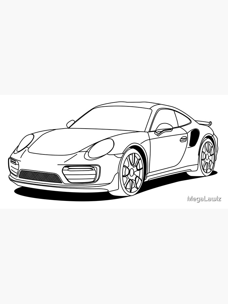 Drawings To Paint & Colour Cars - Print Design 011
