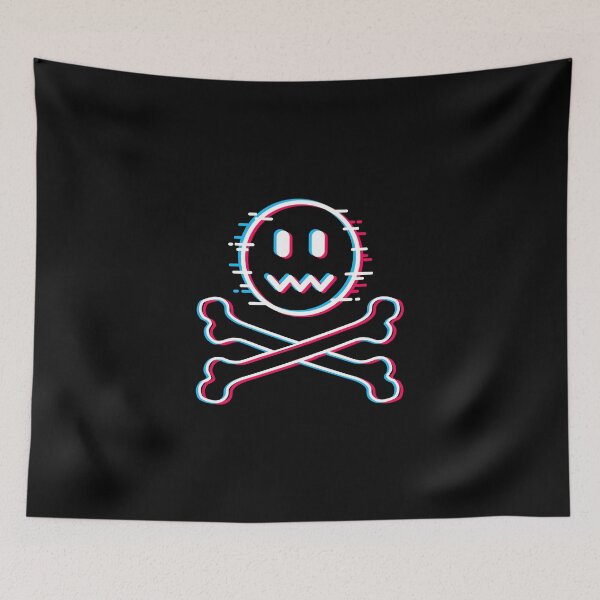 Item preview, Acid Techno Happy face crossed bones | Electronic music dj gift. designed and sold by paulo silveira.