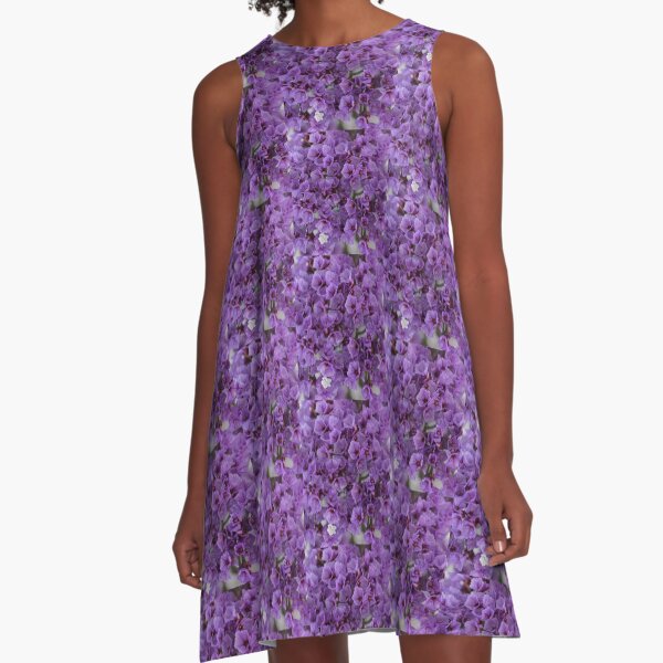 Purple Sea Lavender A-Line Dress