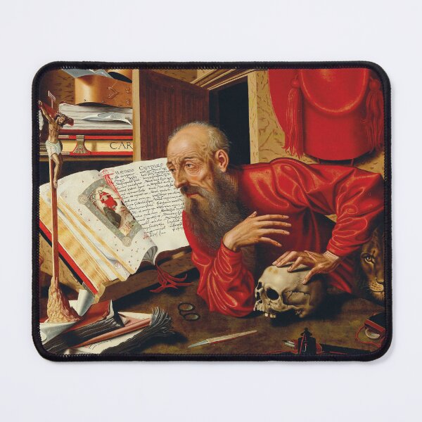 Item preview, Saint Jerome in His Study | Netherlandish School | 1640 Renaissance Christian Art  designed and sold by CJET.