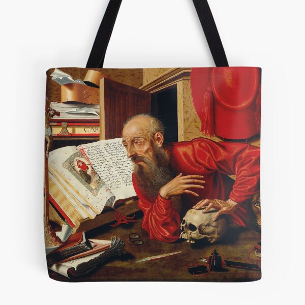Item preview, Saint Jerome in His Study | Netherlandish School | 1640 Renaissance Christian Art  designed and sold by CJET.
