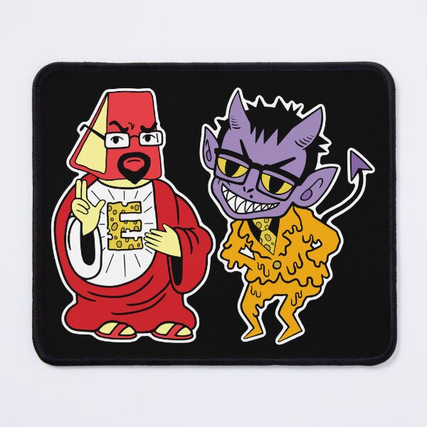 Item preview, Cheese Satan and Cheesus Crisp designed and sold by Art-Delirium.
